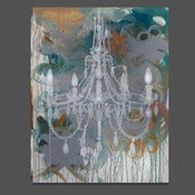 Image of blue chandelier 24 x 30