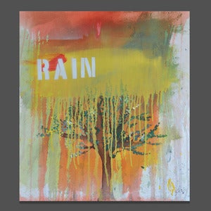 Image of rain 24 x 30