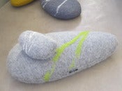 Image of coussins galet en mohair Laëgon Design * l'invité !