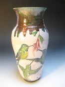 Image of Tropical Hummingbird Trio Vase