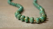 Image of Chrysoprase Vintage Graduated Glass Necklace