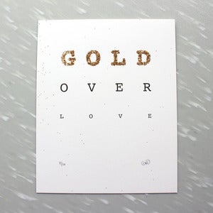 Image of Gold Over Love Print