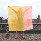 Image of COLORBLOCKS Scarf Coral/Gold