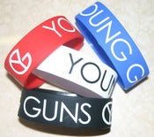 Image of Wristbands available in Black, White, Red or Blue