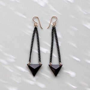 Image of Black Prism Earrings