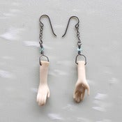 Image of Porcelain Hand Earrings