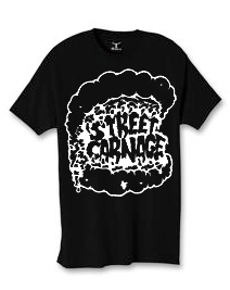 Image of Street Carnage x SAVED Tattoo (Black w/ White Print)