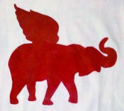 Image of "Elefly" Red Elephant Tshirt