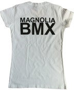 Image of V Neck Magnolia Tee - Back Print