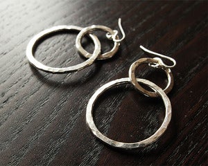 Image of Double hoop earrings