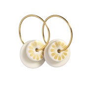 Image of Gold Flower Earrings, double, by Scherning
