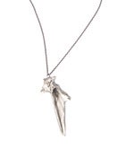 Image of silver cod articualr on 28" silver cable-chain (P45sil28)