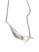 Image of large silver cod oprecle on 16" silver cable-chain (P44sil16)