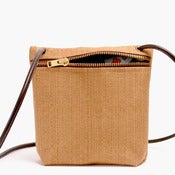 Image of linen medium crossbody pouch