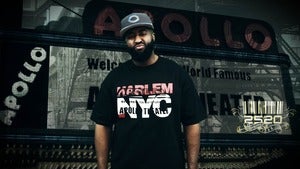 Image of 2520 Mens Harlem NYC T-Shirt (Black)