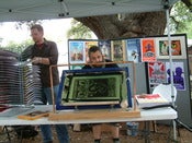 Image of Rabbit Portable Vacuum Table for posters, stickers, art prints, signs