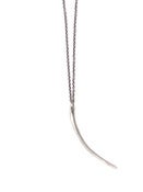 Image of one silver cod branchiostegal on 20" silver cable-chain (P39sil20)