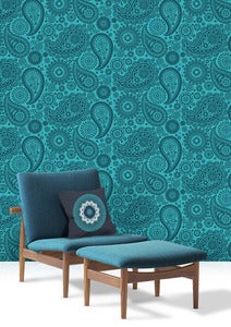 Image of Paisley Crescent Wallpaper - Lido