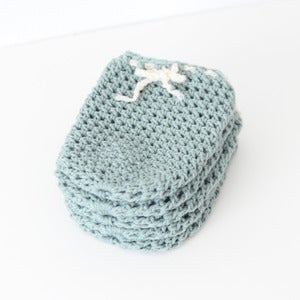 Image of Wine Bottle Cozy in Sea Foam (Set of 5)