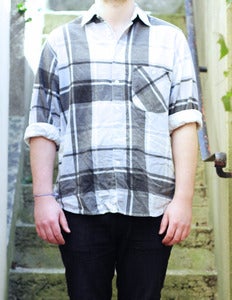 Image of Grey Plaid Shirt