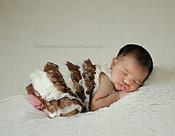 Image of NEW! Ivory Mini Ruffle Fabric for Backdrops or Bean Bag Covers - 2 YARDS