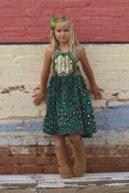 Image of Peacock halter dress
