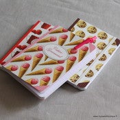 Image of ** Fête des mères **Carnet "cahier gourmand" avec élastique et feuilles lignées - 3 modèles 