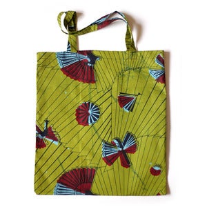 Image of Peacock shopper bag