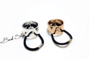 Gold / Silver Color Fashion Metal Runway Mirrors Hair Cuff PonytailCone