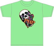 Image of Lime Green PHP Skull Logo T-Shirt