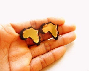 Image of Cameo Gold Afrika studs