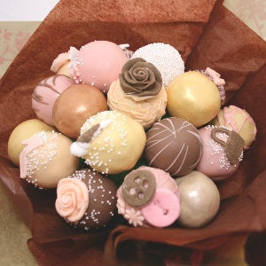 Image of 'Hand Bags and Glad Rags' Cake Pop Bouquet