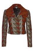 Image of Fitted Biker Jacket (Matric Multi)