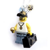 Image of Rapper Lego Man Necklace