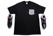Image of Shoepreme Black/Cement 3 Pocket Tee