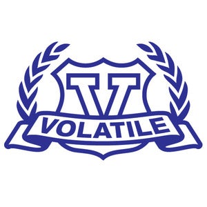 Image of Volatile Crest Logo Vinyl Decal
