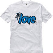 Image of Yote City "1 LOVE" Tee White "Neon Royal Foams" Web Store Exclusive