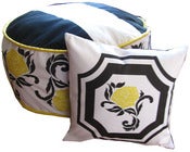 Image of Vintage Rose Pouf