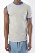 Image of Irregular Embroidered Ringer T-Shirt