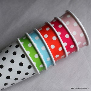 Image of Gobelets à pois  - 6 coloris - lot de 6