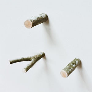Image of 2 simples et 1 double en noisetier