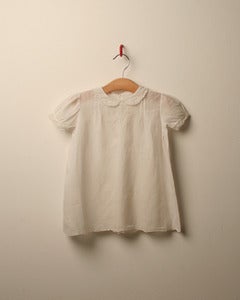 Image of c. 1950s silk baby dress