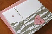 Image of Customized Tree Initials Card - Pink