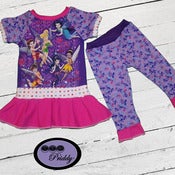 Image of **SOLD OUT** Tinkerbell Pixie Dust Dress and Leggings Set - Size 2T
