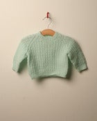 Image of c. 1980s mint waffle knit jumper