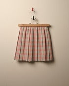 Image of SALE c. 1980s pleated checked skirt