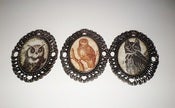 Image of OWL CAMEO BROOCH