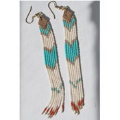 Image of Beaded Fringe Earrings