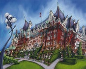 Image of Fairmont Empress Hotel Original Painting