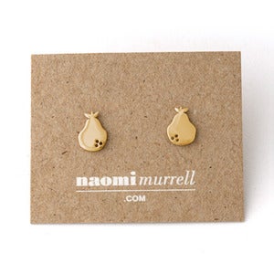 Image of Pear Studs | Golden {10% OFF + FREE SHIPPING}